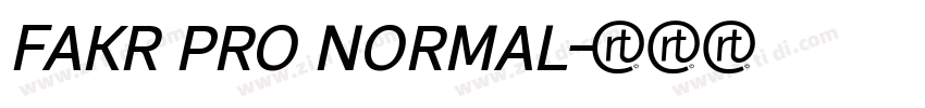 FAKR PRO NORMAL字体转换